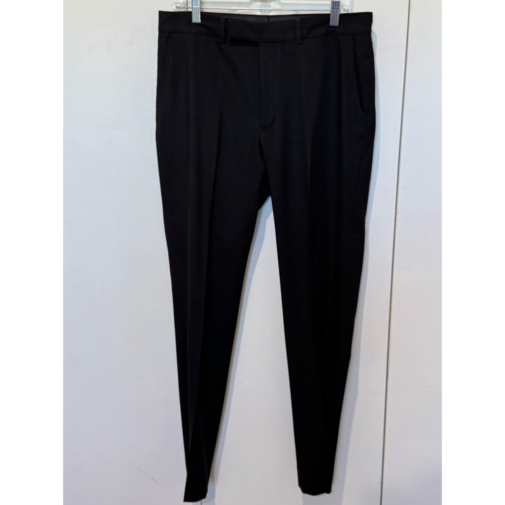Mens Reaction Kenneth Cole flat front techni-Cole Dress Pants Size 40L W33 Black